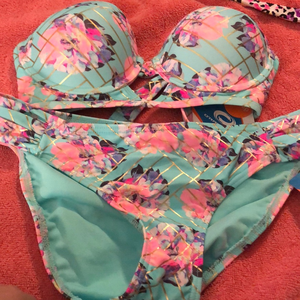 Floral bathing suit